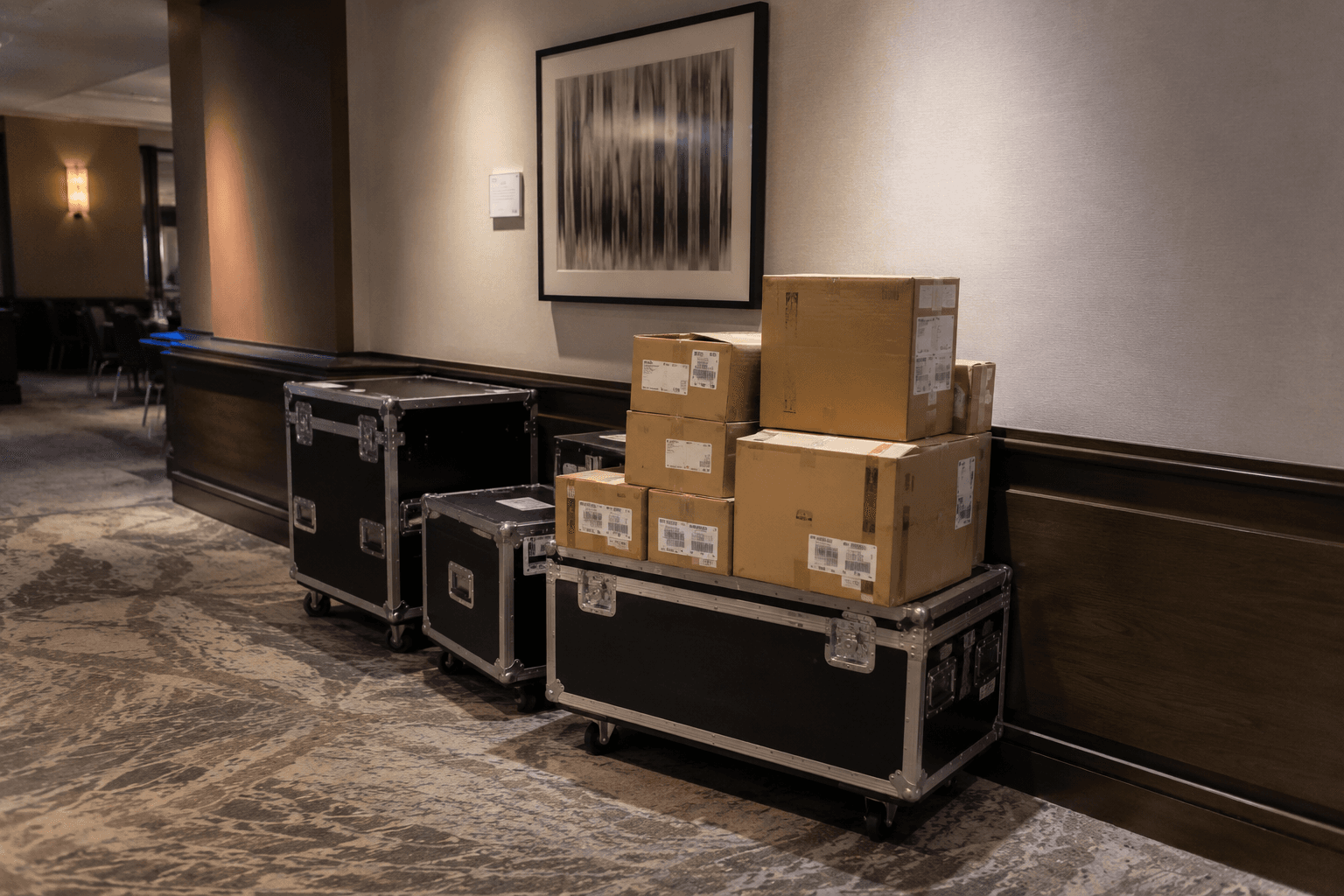 Passenger aircraft prepared for international delegate travel